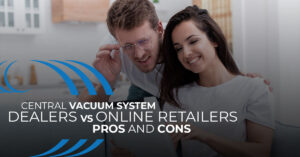 Homewave, couple shopping online, central vacuum system