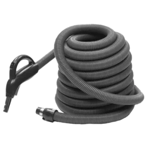 Crush proof vacuum hose with finger tip switch